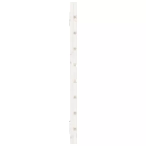  fehér tömör fenyőfa fali fejtámla 126 x 3 x 63 cm