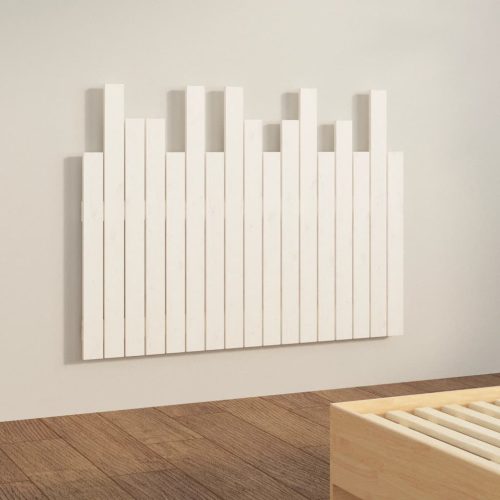  fehér tömör fenyőfa fali fejtámla 108 x 3 x 80 cm