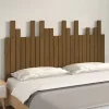  mézbarna tömör fenyőfa fali fejtámla 146,5 x 3 x 80 cm
