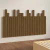  mézbarna tömör fenyőfa fali fejtámla 146,5 x 3 x 80 cm