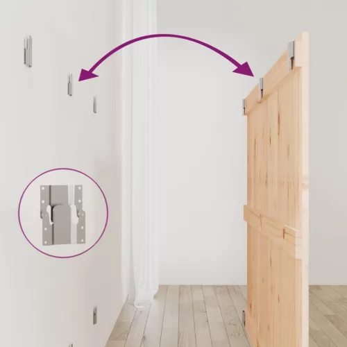  tömör fenyőfa fali fejtámla 147 x 3 x 90 cm