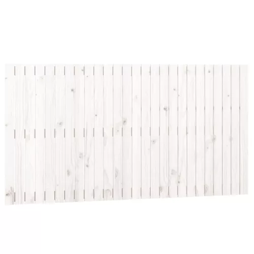 fehér tömör fenyőfa fali fejtámla 166x3x90 cm