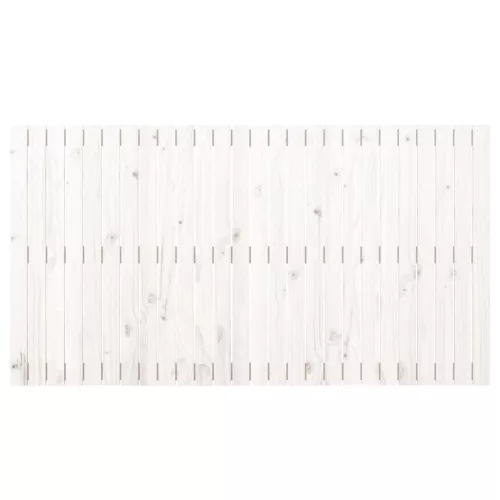  fehér tömör fenyőfa fali fejtámla 166x3x90 cm