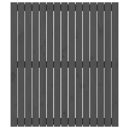  szürke tömör fenyőfa fali fejtámla 95,5x3x110 cm