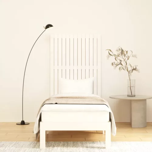  fehér tömör fenyőfa fali fejtámla 82,5 x 3 x 110 cm