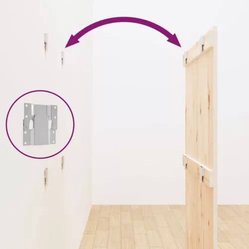  fehér tömör fenyőfa fali fejtámla 82,5 x 3 x 110 cm