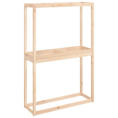  tömör fenyőfa gumiabroncstartó állvány 120x40x180 cm