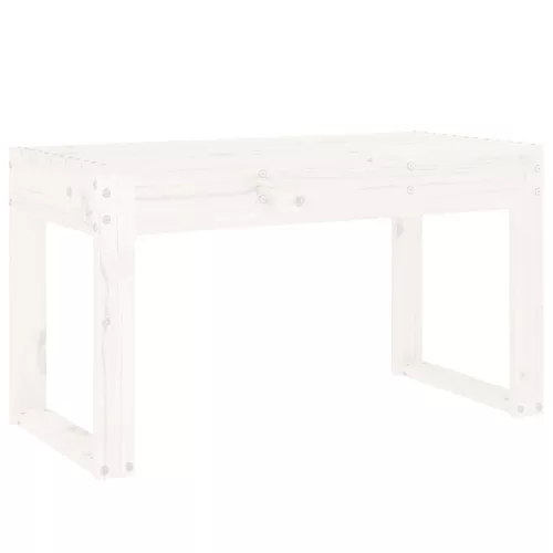  fehér tömör fenyőfa kerti pad 80x38x45 cm