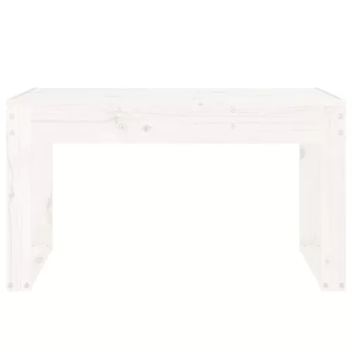  fehér tömör fenyőfa kerti pad 80x38x45 cm