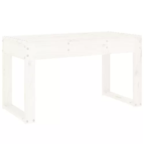  fehér tömör fenyőfa kerti pad 80x38x45 cm