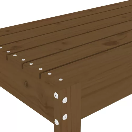  mézbarna tömör fenyőfa kerti pad 80 x 38 x 45 cm