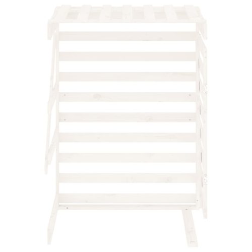  fehér tömör fenyőfa szemeteskuka tároló hosszabbító