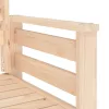  kétszemélyes tömör fenyőfa kerti pad asztallal