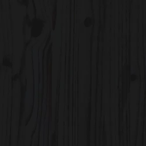  2 db fekete tömör fenyőfa ülőke 40 x 36 x 45 cm