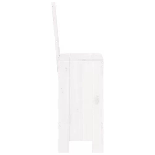  2 db fehér tömör fenyőfa ülőke 40x42x120 cm