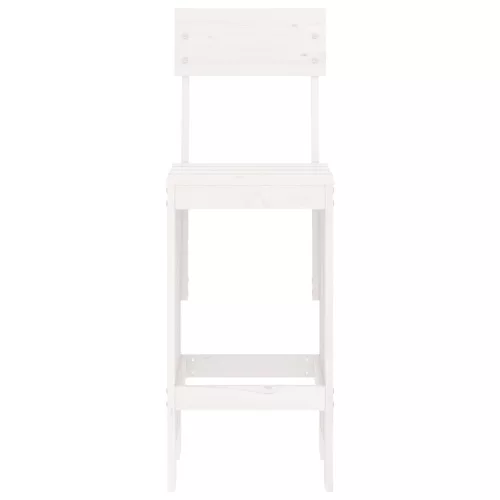  2 db fehér tömör fenyőfa ülőke 40x48,5x115,5 cm