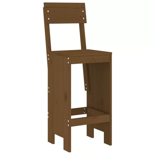  2 db mézbarna tömör fenyőfa ülőke 40x48,5x115,5 cm