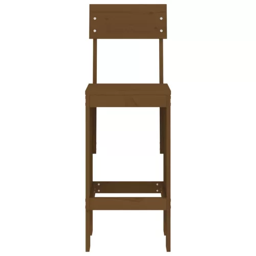  2 db mézbarna tömör fenyőfa ülőke 40x48,5x115,5 cm