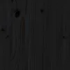  2 db fekete tömör fenyőfa ülőke 40x48,5x115,5 cm