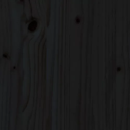  2 db fekete tömör fenyőfa ülőke 40x48,5x115,5 cm