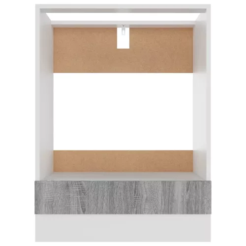  Lyon szürke sonoma színű szerelt fa sütőszekrény