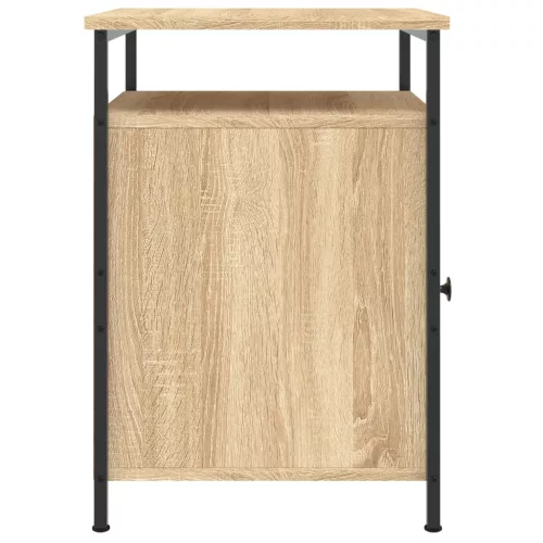  sonoma tölgy színű szerelt fa éjjeliszekrény 40 x 42 x 60 cm