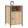  sonoma tölgy színű szerelt fa éjjeliszekrény 40 x 42 x 60 cm