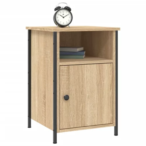  sonoma tölgy színű szerelt fa éjjeliszekrény 40 x 42 x 60 cm