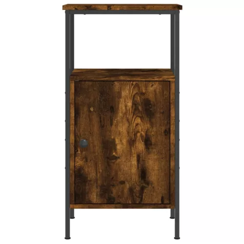  füstös tölgy színű szerelt fa éjjeliszekrény 41x31x80 cm