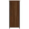  barna tölgyszínű szerelt fa éjjeliszekrény 32x42x80 cm