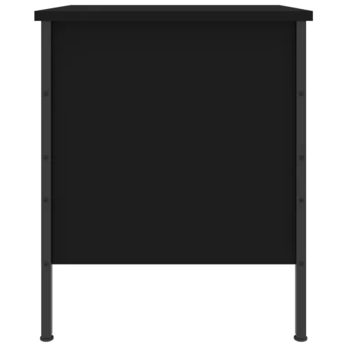  fekete szerelt fa éjjeliszekrény 40x42x50 cm