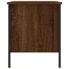  2 db barna tölgyszínű szerelt fa éjjeliszekrény 40x42x50 cm