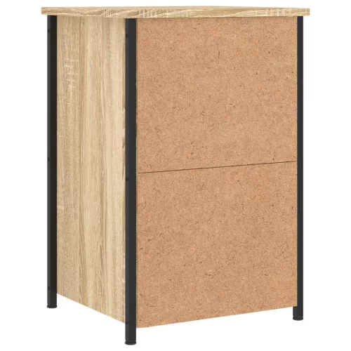  2 db sonoma tölgy színű szerelt fa éjjeliszekrény 40x36x60 cm