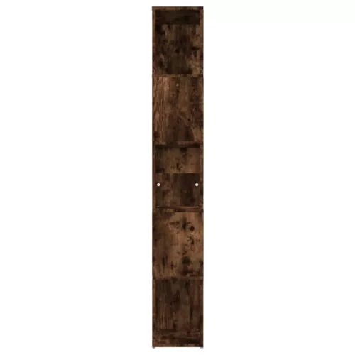  füstös tölgy színű szerelt fa könyvszekrény 45 x 24 x 160 cm