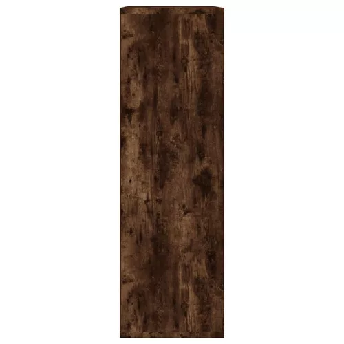  füstös tölgy színű szerelt fa könyv-/tálalószekrény 50x25x80 cm