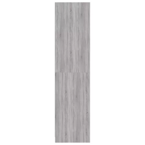  szürke sonoma színű szerelt fa ruhásszekrény 100 x 50 x 200 cm