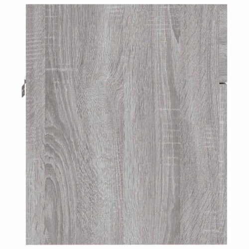  2 részes szürke sonoma színű szerelt fa fürdőszobai bútorszett