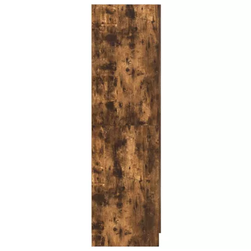  füstös tölgy színű szerelt fa ruhásszekrény 82,5x51,5x180 cm
