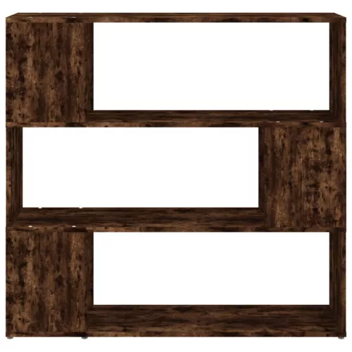  füstös tölgy színű térelválasztó könyvszekrény 100x24x94 cm