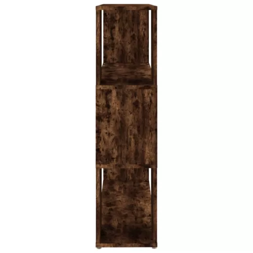  füstös tölgy színű térelválasztó könyvszekrény 100x24x94 cm