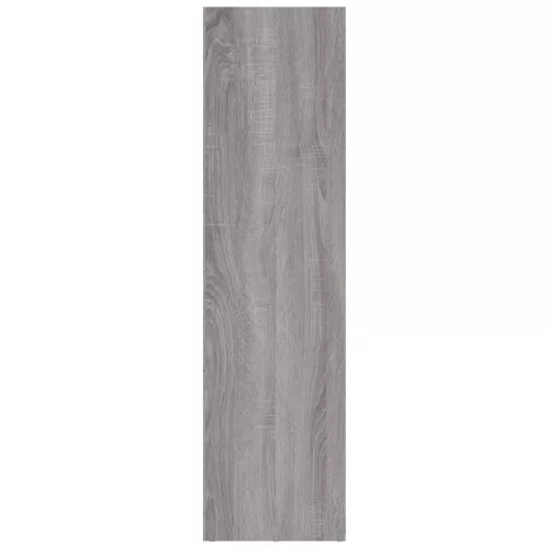  szürke sonoma színű szerelt fa könyv-/TV-szekrény 36x30x114 cm