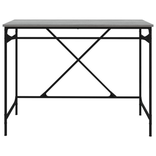  szürke sonoma színű szerelt fa íróasztal 100x50x75 cm