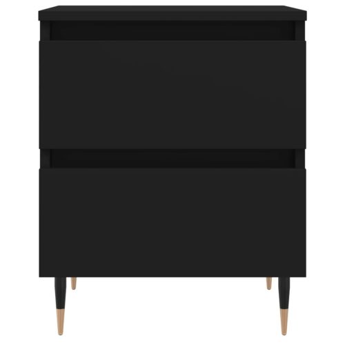  fekete szerelt fa éjjeliszekrény 40 x 35 x 50 cm