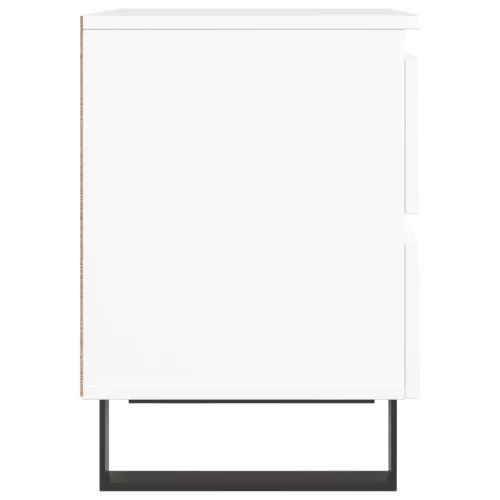  fehér szerelt fa éjjeliszekrény 40 x 35 x 50 cm