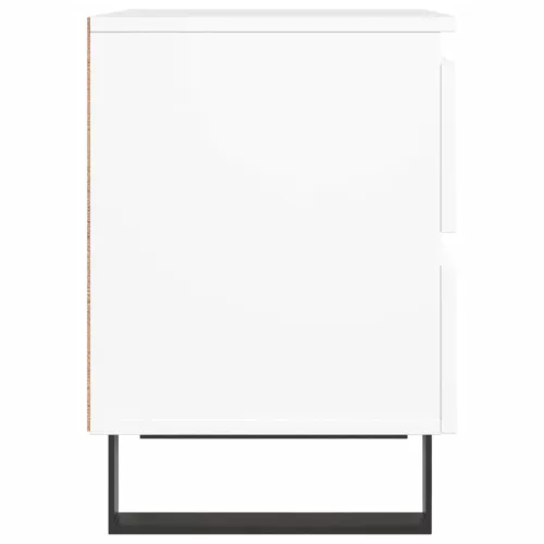  2 db fehér szerelt fa éjjeliszekrény 40 x 35 x 50 cm