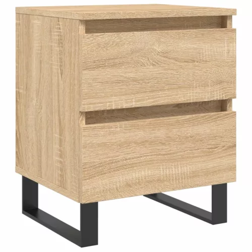  sonoma tölgy színű szerelt fa éjjeliszekrény 40 x 35 x 50 cm