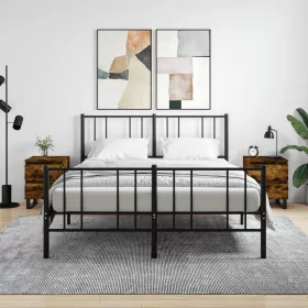    2 db füstös tölgy színű éjjeliszekrény 40 x 35 x 50 cm