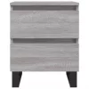  2 db szürke sonoma színű éjjeliszekrény 40 x 35 x 50 cm