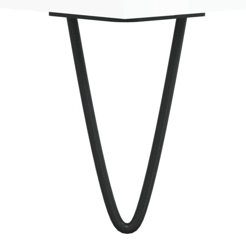  magasfényű fehér szerelt fa dohányzóasztal 60x 60 x 30 cm