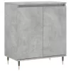  betonszürke szerelt fa tálalószekrény 60 x 35 x 70 cm